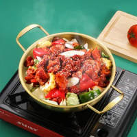 Korean style stainless steel pot, dried seafood pot, amphora golden ramen pot, soup pot, instant noodle pot, pan mini small hot