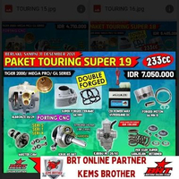 PAKET BRT TIGER MEGAPRO TOURING SUPER 19 BOREUP 233CC TIGER