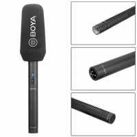 BOYA BY-PVM3000S M L Professional Supercardioid Condenser Microphone Mic for Video Interview Studio TV Audio Recorder