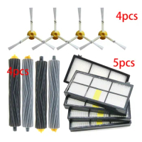 HEPA Filters &amp; Brushes kit for iRobot Roomba 800 900 Series 860 870 880 890 960 980 990 Robot Vacuum Cleaner Parts Accessories