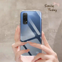 Clear Phone Case for Realme 7 Global TPU Transparent Case Realme7 6.5" RMX2155 Shockproof Anti-scratch Covers