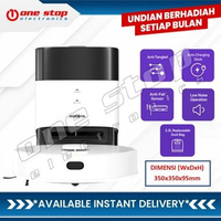 [GARANSI RESMI] MODENA RV 3452 ITWA Seamless Smart Robot Vacuum LIDAR HItam
