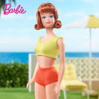 Original Mattel Barbie Signature Dolls 60th Anniversary Midge Replica Doll Silkstone Body Collector Edition Toys for Girls Gift