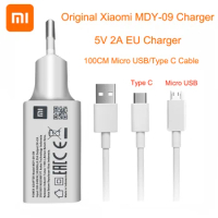 XIAOMI MDY-09-EW EU Micro USB Type C Data Cable Wall Charger For Mi 8 9 SE lite A1 6 5 A2 Mix 2 2s Redmi 4x 5 Plus Note 5 4 4X