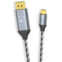 Retail USB-C To Dp 1.4 Cable,Support 8K@60HZ Resolution, Copper Braided DP Cable, Suitable For Macpro Display XDR