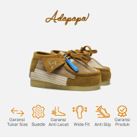 Adapapa - Tabi Wallabee Patchwork Shoes Sepatu Anak Suede Wallabee Toddler Cewek Cowok 1-6 Tahun Nya