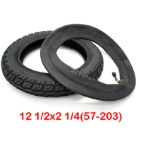 12 1/2X2 1/4 ( 57-203 ) Inner Tube Outer Tyre 12.5*2.125 Tire for Gas&amp;Electric Scooters E-Bike Baby Carriage Mini Motorcycle