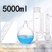 5000ml Soxhlet extractor fat extractor spherical extractor extraction cylinder complete set of glass