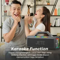 SPEAKER KARAOKE JETE SB1 BLUETOOTH SURROUND SOUND DEEP GARANSI RESMI