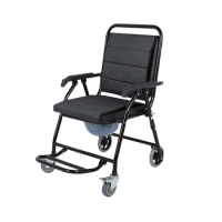 Steel Potty Chair For Adults Reinforced Commode Chair With Bedpan
