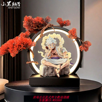 {可刷卡 打統編}海賊王GK五檔尼卡路飛裝飾燈手辦家居機箱車載擺件送男友生日禮物
