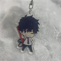 Anime Keychain Okumura Rin Okumura Yukio Acrylic Keyring Strap Figure Hanging Accessories 6cm