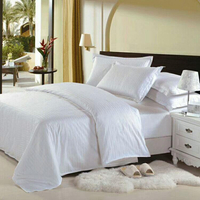 酒店賓館用的新床單被套二手價床單棉滌棉加厚加密白旅館用酒