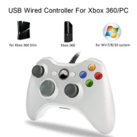 For Xbox 360 Wired Gamepad Support Win7/8/10 System Controle Joystick Joypad For XBOX360 Slim/Fat Console USB PC Game Controller