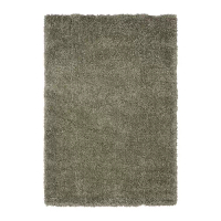VOLLERSLEV 長毛地毯, 灰綠色, 133x195 公分