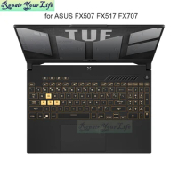 Notebook Keyboard Covers for ASUS TUF Gaming F15 FX507 FX517 F17 FX707 A15 FA507 A17 FA707 2022 TPU Clear laptop keyboards Cover