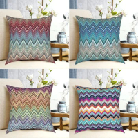 Home Shape Pillowcase Pattern Zipper Decorative Throw for Car Seat Cushion Cover