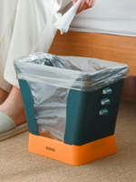 北歐撞色擴展垃圾桶家用創意客廳紙簍可調節大容量廚余垃圾收納桶