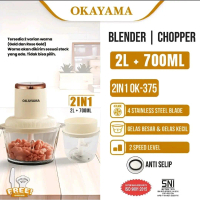 OKAYAMA 2IN1 CHOPPER | Chopper 2Liter 2IN1 Okayama | Blender Serbaguna