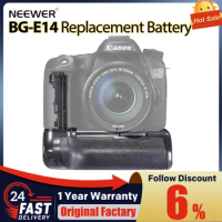 NEEWER BG-E14 Replacement Battery Grip for Canon EOS 70D 80D|Features a variety of operating controls