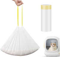20 Count Cat Litter Liners for Self-Cleaning Cat Litter Drawstring Replaced Bags Waste Bags Compatib