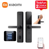 Xiaomi Smart Door Lock E10 Fingerprint Lock Digital Password Anti-Theft Lock Doorbell Mi Home App Alarm Anti-Electromagnetic