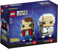 樂高 (LEGO) Brickheads Marty McFly &amp; Dr. Brown 41611 [平行進口]