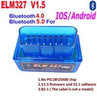 Bluetooth mini ELM 327 V1.5 OBD Scanner For ios Android OBD2 ELM327 Mini ELM327 Bluetooth OBD2 Scanner ELM327 OBD2 Code Reader