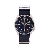 SEIKO 5號機械sport系列帆布錶帶款手錶 (SRPD55K3)-黑面X黑框/42mm