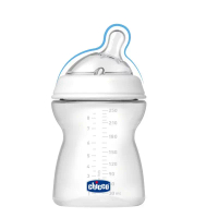 【Chicco】天然母感2倍防脹PP奶瓶單孔(中等流量)250ML