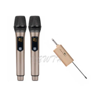 UHF Wireless Microphone System Home Family Karaoke Handheld Dymic Microphone Stage Outdoor Singing Conference Mic