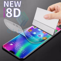 8D Curved Full Cover Screen Protector For Huawei honor 20 30 8X 8A Pro 8C 7X 10 9 Nova 4 3i P Smart 2019 Soft Film (Not Glass)