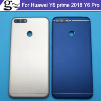 Back Camera Glass Cover for Huawei Y6 prime 2018 Y6 Pro 2018 Y6 2018 Battery Door Housing case Replacement With LOGO for honor