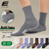 ELGINI- Kaos Kaki Basic Dewasa - Kaos Kaki Panjang Kaki Sport Olahraga Tebal Anti Bau Menyerap Kerin