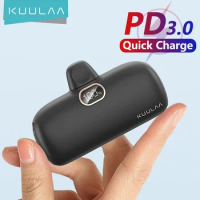 KUULAA Mini Power Bank 5000mAh PowerBank QC PD Fast Charging For iPhone 15 14 13 Batterie Externe Portable Charger For Samsung