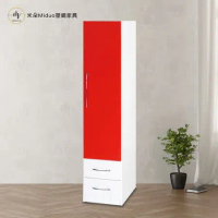 【米朵Miduo】1.4尺單門兩抽塑鋼衣櫥 衣櫃 防水塑鋼家具