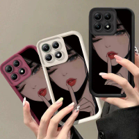 เคสโทรศัพท์, สำหรับ Xiaomi 14T 14T Pro สาวเศร้าโศก, วัสดุ TPU อ่อน, ปกป้องกล้อง, การออกแบบตานางฟ้า,
