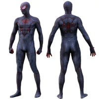 PS5 Spiderman Miles Morales Cosplay Costume Superhero Zentai Bodysuit Spiderman Miles Morales Spandex Outfits Halloween Costume