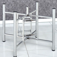 優樂悅~餐桌腳定制大圓桌架可折疊鐵藝桌腿支架實用伸縮桌架實用桌腳架