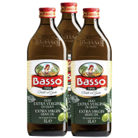 【BASSO 巴碩】初榨特級橄欖油1000ml x 3入_cp(第一道特級初榨冷壓)