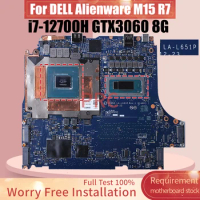 For DELL Alienware M15 R7 Laptop Motherboard LA-L651P i7-12700H GN20-E3-A1 RTX3060 02R5KV Notebook Mainboard