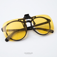 前掛款夾片 可掀式大款濾藍光黃色夾式鏡片 一般眼鏡太陽眼鏡都適用【NY337】抗UV400