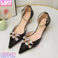 Identity V Hidden Cosplay Shoes Game Identity V Toy Merchant Hidden Cosplay Black High Heel Unisex Role Play Any Size Shoes