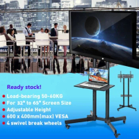 Universal Cold Rolled Steel 32-65 Inch 1700 Mobile Floor-standing LCD Monitor TV Frame All-in-one Mobile TV Stand Monitor Stand