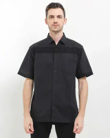 Cardinal Kemeja Lengan Pendek Pria E1912P01A Black L