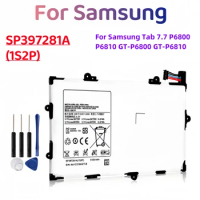 Replacement Tablet Battery SP397281A(1S2P) For Samsung GALAXY Tab 7.7 P6800 P6810 GT-P6800 GT-P6810 SP397281A +Free Tools