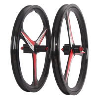 20inch Magnesium Alloy 3 Spokes Cassette Wheelset Disc Brake Rims 20 Inch Wheels Mountain Bike Wheel MTB Bicycle Wheels