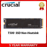 Crucial T500 500GB 2TB 1TB Gen4 NVMe M.2 Internal Gaming SSD Up to 7400MB/s Laptop &amp; Desktop Compatible 1mo Adobe CC All Apps