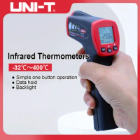 UNI-T Non-Contact Infrared Digital Thermometer Handheld Temperature Laser Scan Max Min Display Measurement Device UT300S