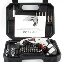 Portable 4.8v Cordless Screwdriver Cordless Drill Driver Drill Repair Power Tools Set